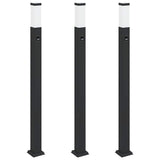 Vidaxx Pollerbeleuchtung mit Sensor 3 Stück 110 cm schwarz IP44