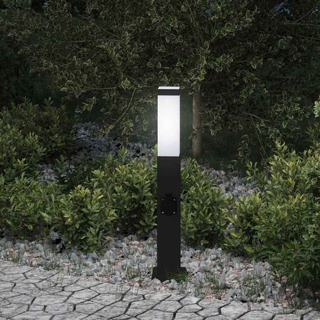 Vidaxl Pollerleuchte mit Fassung 50 cm schwarz IP44