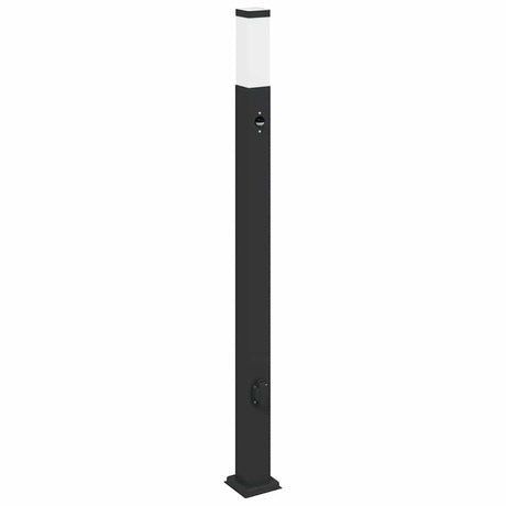 Vidaxx Pollerleuchte mit Sensor und Fassung 110 cm schwarz IP44