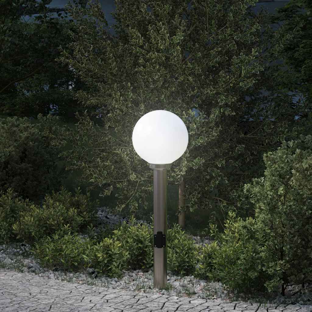 Vidaxl Pollerleuchte mit Fassung 80 cm Edelstahl IP44