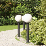 VidaXL Pollerbeleuchtung 3 Stück 80 cm Schwarz IP44