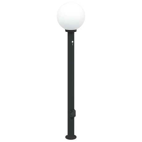 Vidaxx Pollerleuchte mit Sensor und Steckdose 120 cm schwarz IP44