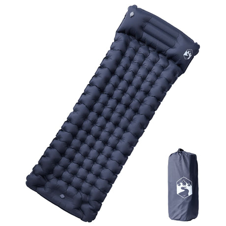 Vidaxl Campingmatratze mit Kissen selbstaufblasend 1-Personen grau