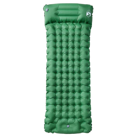 Vidaxl Campingmatratze mit Kissen selbstaufblasend 1-Personen grün