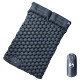 Vidaxl Campingmatratze mit Kissen selbstaufblasend 2-Personen grau