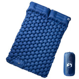 Vidaxl Campingmatratze mit Kissen selbstaufblasend 2-Personen Marineblau