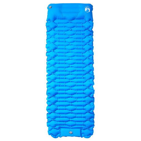 Vidaxl Campingmatratze mit Kissen selbstaufblasend 1-Personen blau