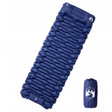 VidaXL Campingmatratze mit Kissen selbstaufblasend 1-Personen Marineblau