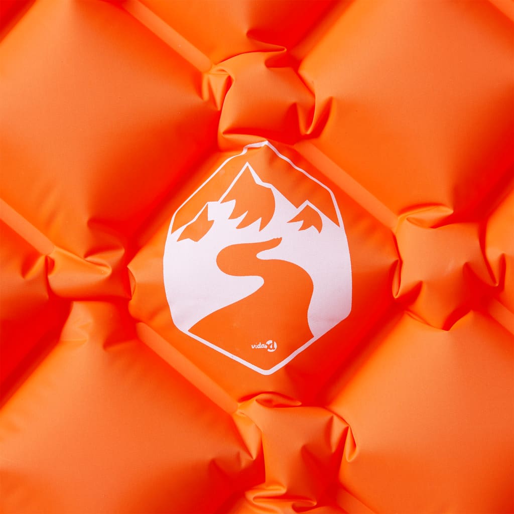 Vidaxx aufblasbare Campingmatratze 190x58x6 cm 1-Personen orange