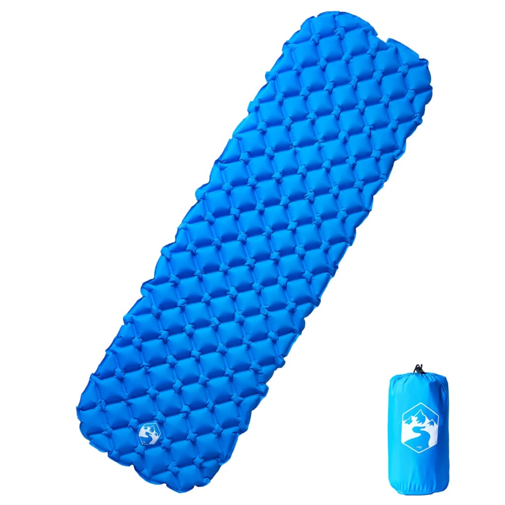 Vidaxx aufblasbare Campingmatratze 190x58x6 cm 1-Personen blau