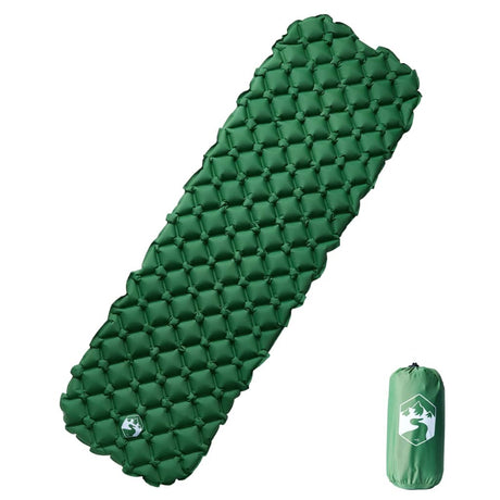 Vidaxx aufblasbare Campingmatratze 190x58x6 cm 1-Personen grün