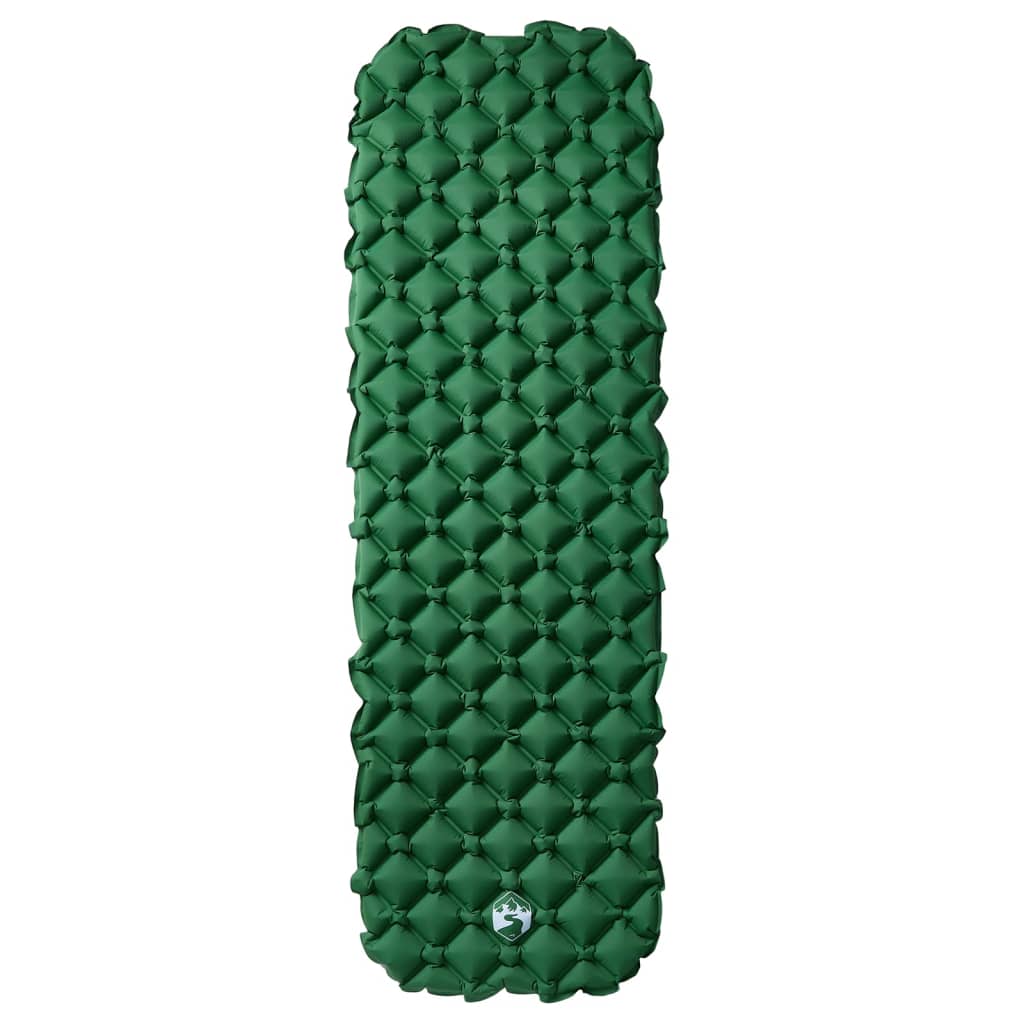 Vidaxl kampeermatras opblaasbaar 190x58x6 cm 1persoons groen