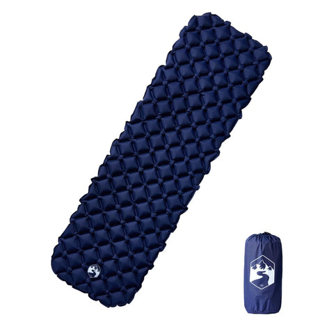 Vidaxx aufblasbare Campingmatratze 190x58x6 cm 1-Personen Marineblau
