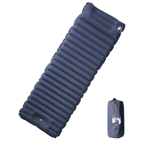 Vidaxl Campingmatratze mit Kissen selbstaufblasend 1-Personen grau
