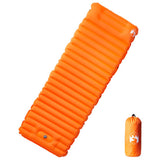 Vidaxl Campingmatratze mit Kissen selbstaufblasend 1-Personen orange