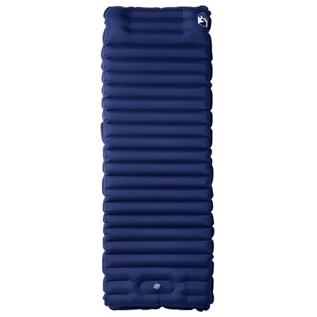 VidaXL Campingmatratze mit Kissen selbstaufblasend 1-Personen Marineblau