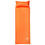Vidaxl Campingmatratze mit Kissen selbstaufblasend 1-Personen orange