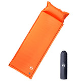 Vidaxl Campingmatratze mit Kissen selbstaufblasend 1-Personen orange