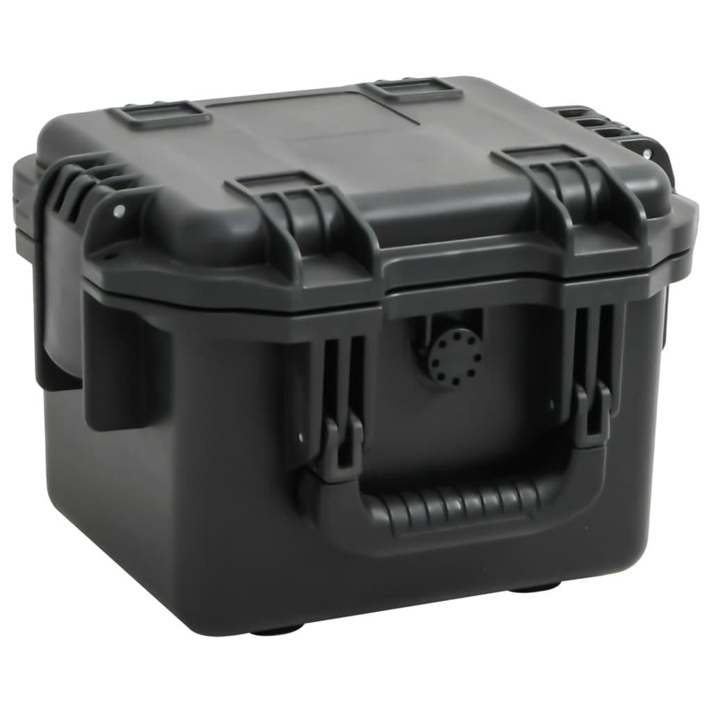 VidaXL Flightcase tragbar 30x24,5x20 cm PP schwarz