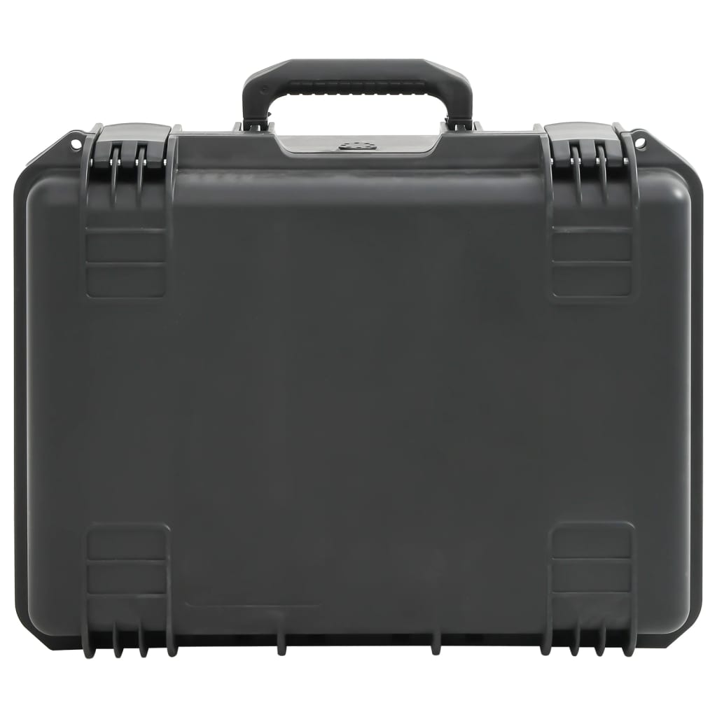 VidaXL Flightcase tragbar 49x38x23 cm PP schwarz