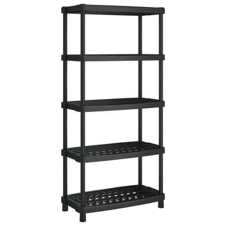 Vidaxx Lagerregal 5-lagig 93,5x45,5x194,5 cm Polypropylen schwarz