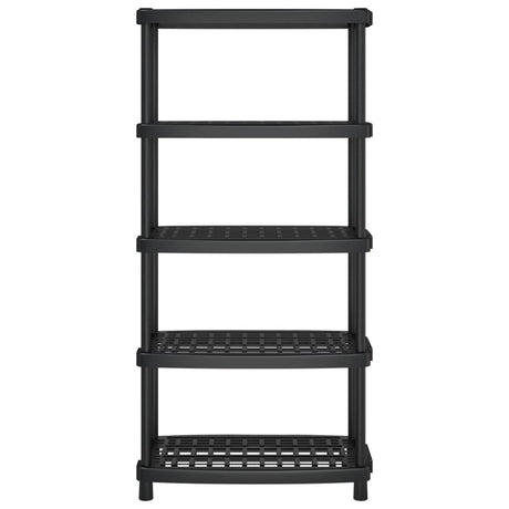 Vidaxx Lagerregal 5-lagig 93,5x45,5x194,5 cm Polypropylen schwarz
