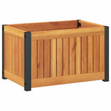 Vidaxx Pflanzgefäß 45x30x27,5 cm aus massivem Akazienholz und Stahl