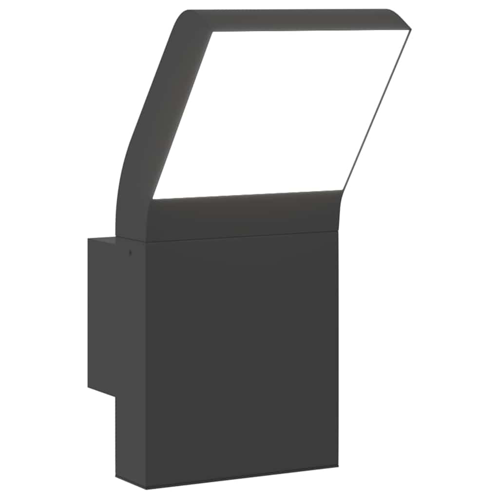 VidaXL Außenwandleuchte LED Aluminiumguss schwarz