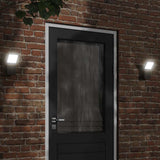 VidaXL Außenwandleuchte LED Aluminiumguss schwarz