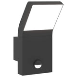 Vidaxx Außenwandleuchte LED mit Sensoren, Aluminiumguss schwarz