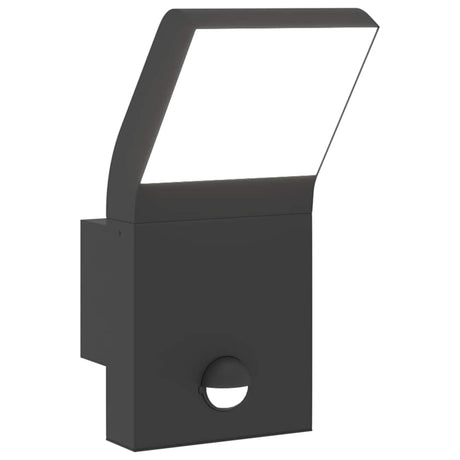 Vidaxx Außenwandleuchte LED mit Sensoren, Aluminiumguss schwarz