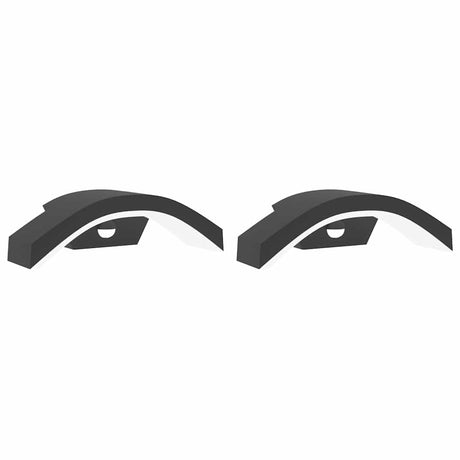 Vidaxx Außenwandleuchten, 2 Stück LED mit Sensoren, Aluminiumguss schwarz
