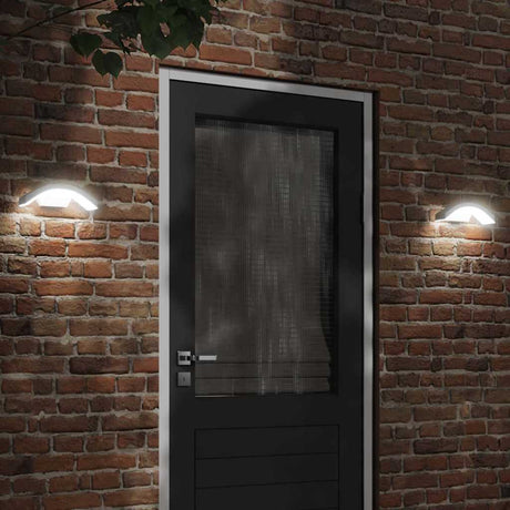 Vidaxx Außenwandleuchte LED mit Sensoren Aluminiumguss weiß