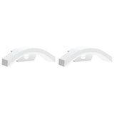 Vidaxx Außenwandleuchten 2 Stk. LED mit Sensoren Aluminiumguss weiß