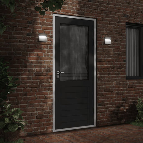 VidaXL Außenwandleuchte LED Aluminiumguss schwarz