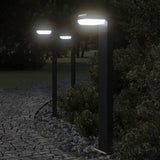 Vidaxx Außenstehleuchten 3 Stk. 80 cm Aluminiumguss schwarz