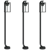 Vidaxx Außenstehleuchte 3 Stk. 100 cm Edelstahl schwarz