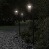 Vidaxx Außenstehleuchte 3 Stk. 100 cm Edelstahl schwarz