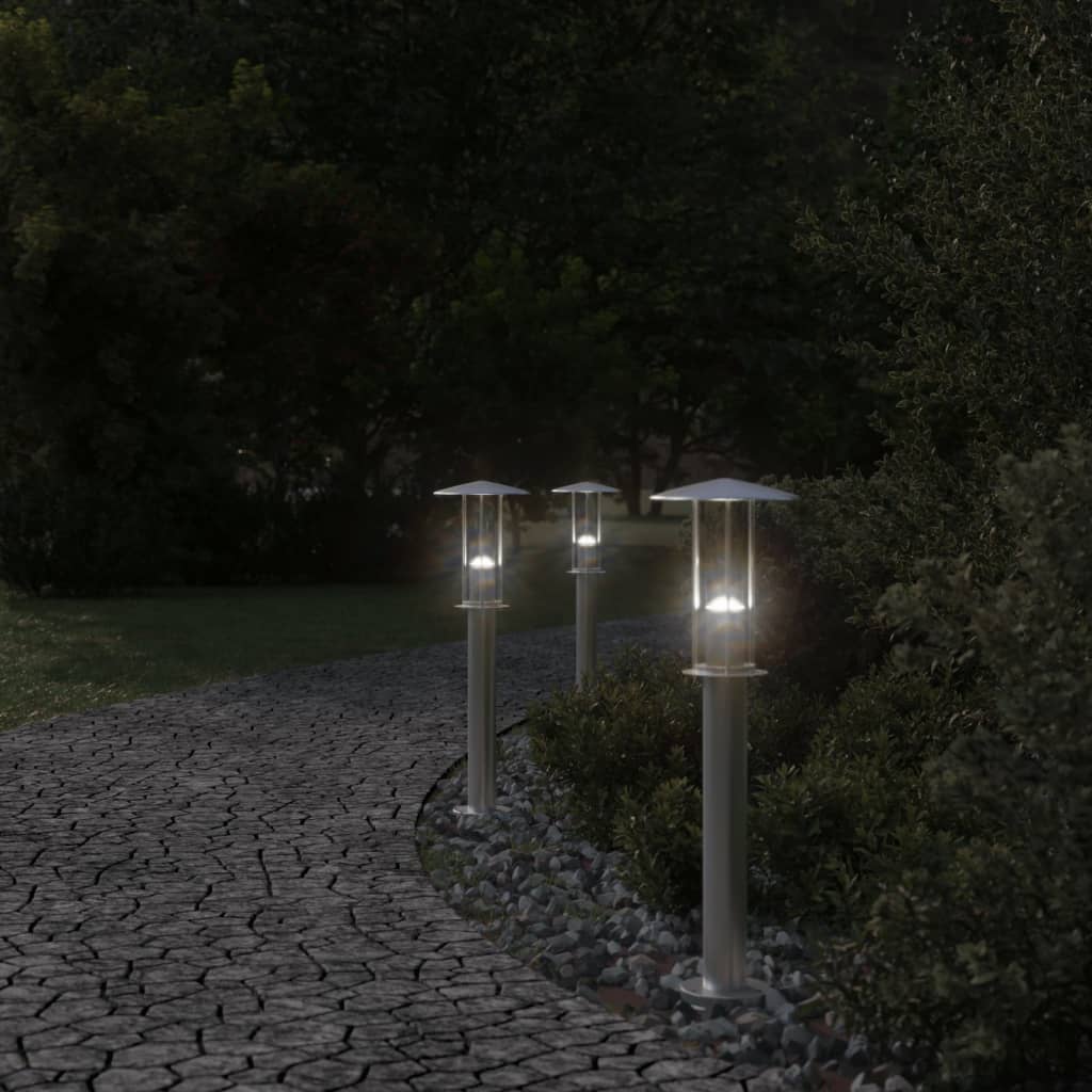 Vidaxx Außenstehleuchte 60 cm Edelstahl silberfarben