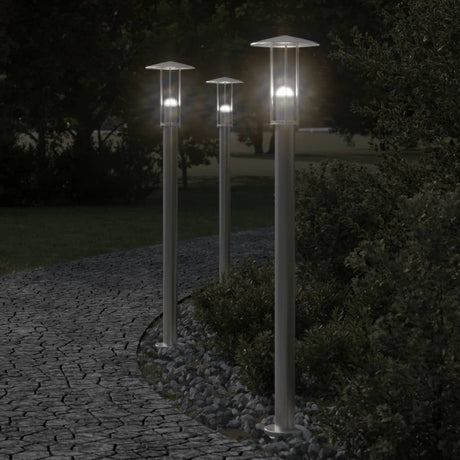 Vidaxx Außenstehleuchte 100 cm Edelstahl silberfarben