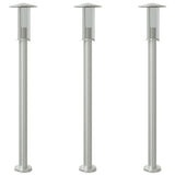 Vidaxx Außenstehleuchte 3 Stk. 100 cm Edelstahl silberfarben