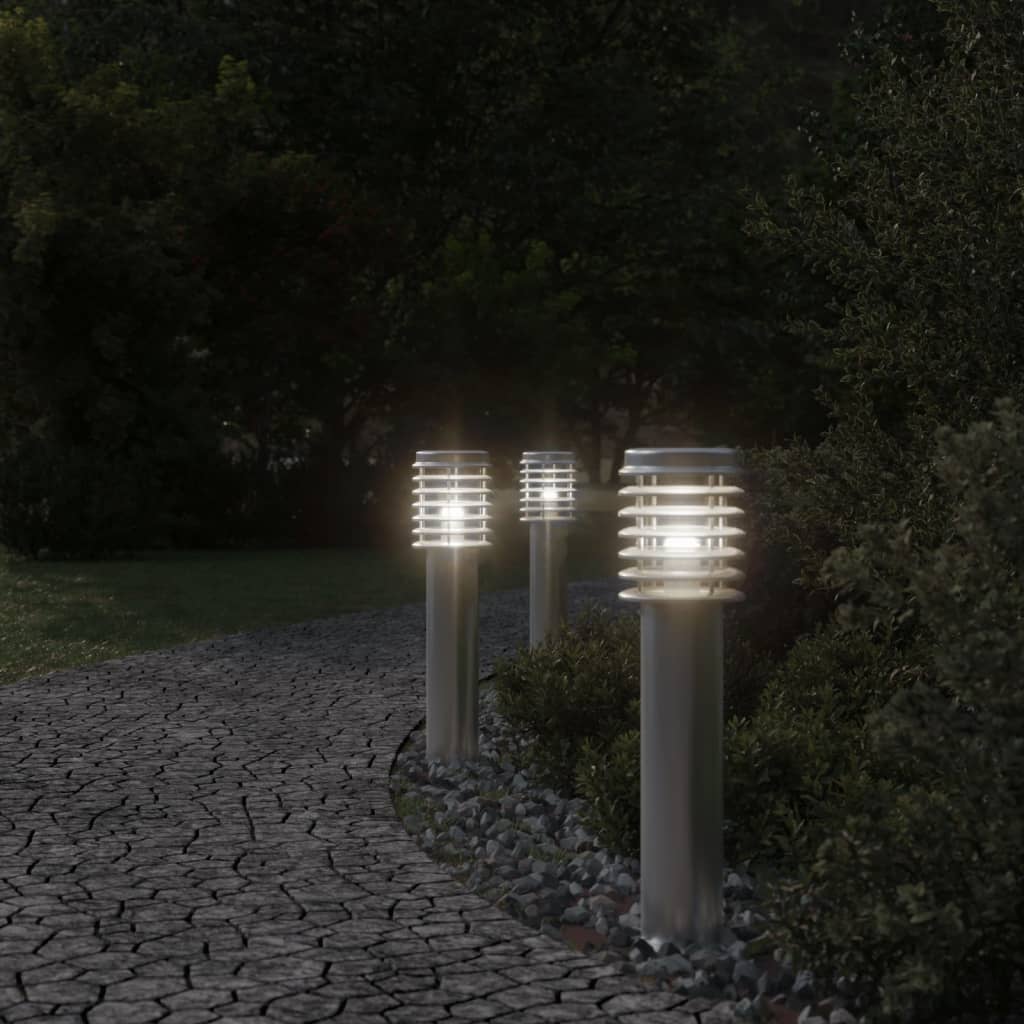 Vidaxx Außenstehleuchte 60 cm Edelstahl silberfarben