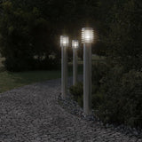 VidaXL Außenstehleuchte 110 cm Edelstahl silberfarben