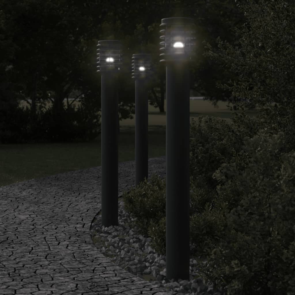 Vidaxx Außenstehleuchte 110 cm Edelstahl schwarz