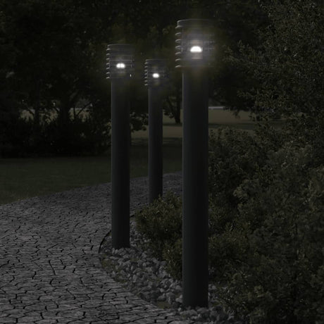 Vidaxx Außenstehleuchte 110 cm Edelstahl schwarz