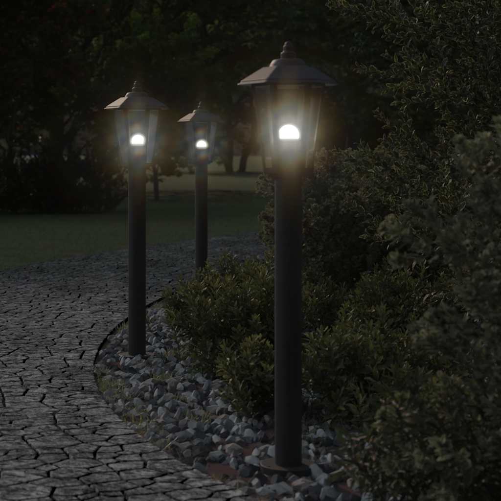 Vidaxx Außenstehleuchte 80 cm Edelstahl schwarz