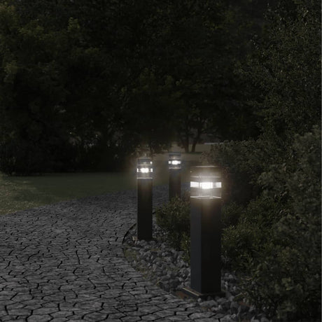 Vidaxx Außenstehleuchten 50 cm Aluminium schwarz