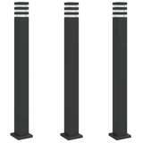 Vidaxx Außenstehleuchten 3 Stück 110 cm Aluminium schwarz
