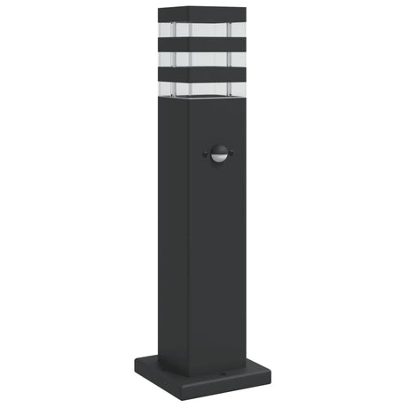 VidaXL Außenstehleuchten mit Sensor 50 cm Aluminium schwarz