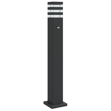 VidaXL Außenstehleuchte mit Sensor 80 cm Aluminium schwarz